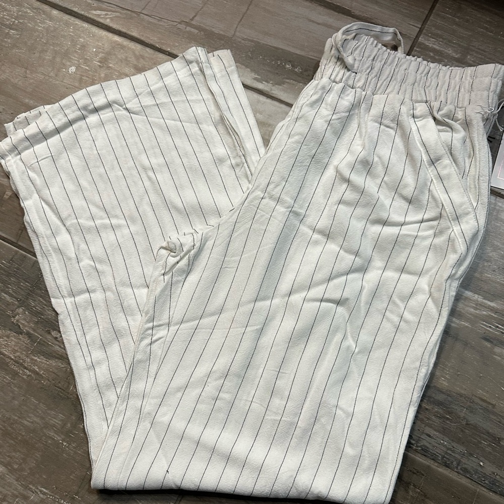 Women’s wide leg striped pants